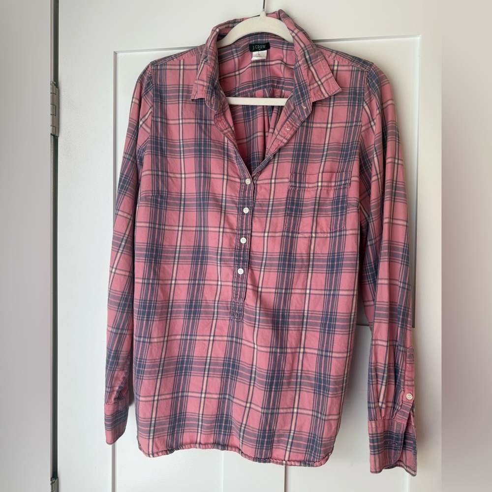 Women’s J.Crew plaid shirt circa 2010
